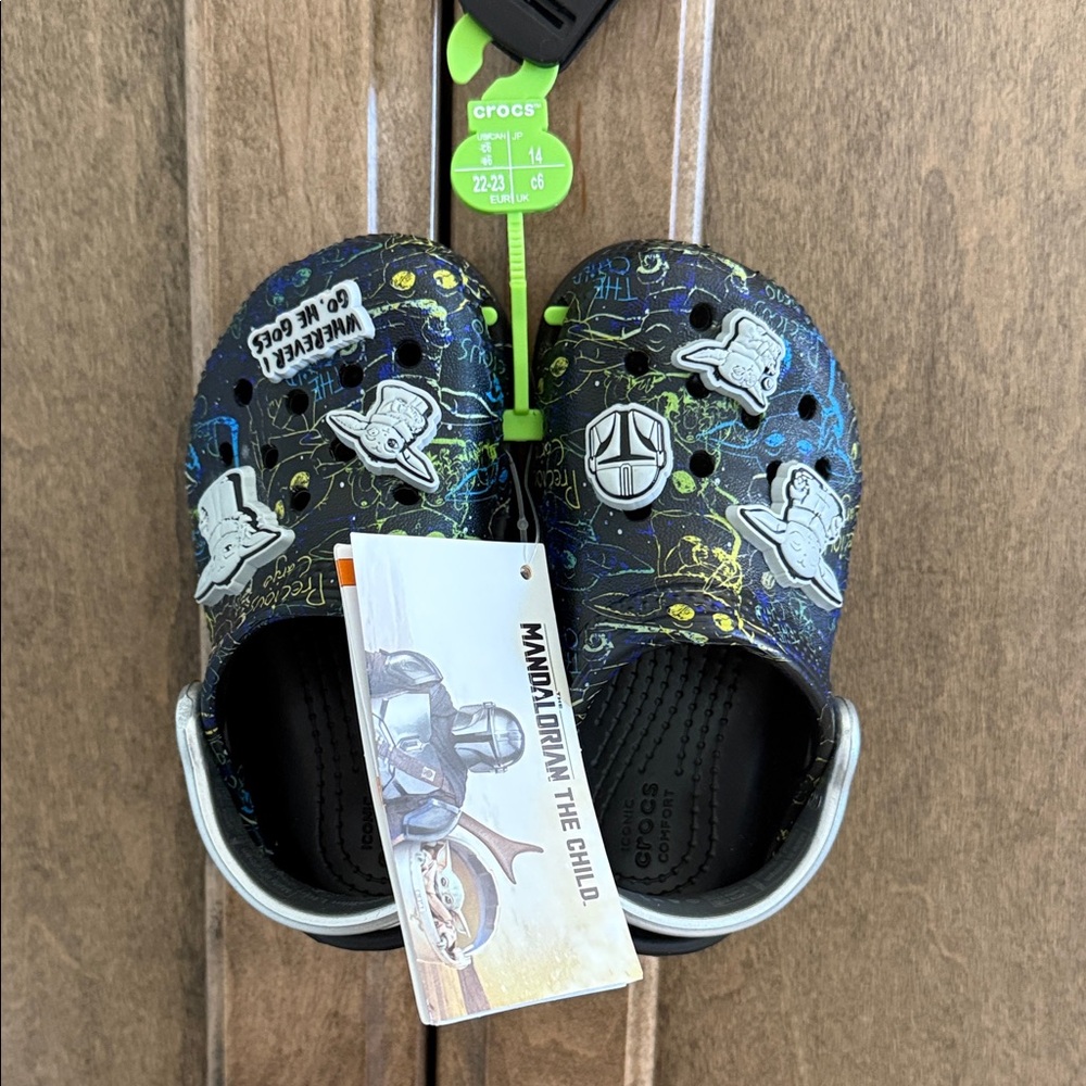 CROCS Kids Disney Star Wars Mandalorion The Child Grogu Clog.  NWT.